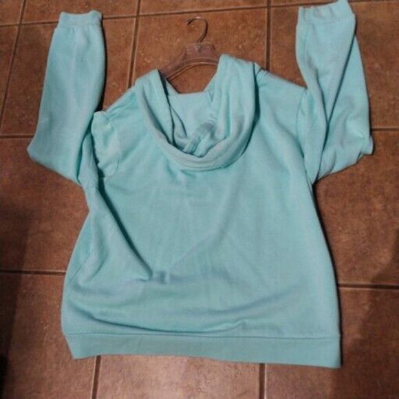 Hurley Sweater Womens Large LG L Blue Green Hoodie Pullover Sweatshirt Ladies - Picture 2 of 12